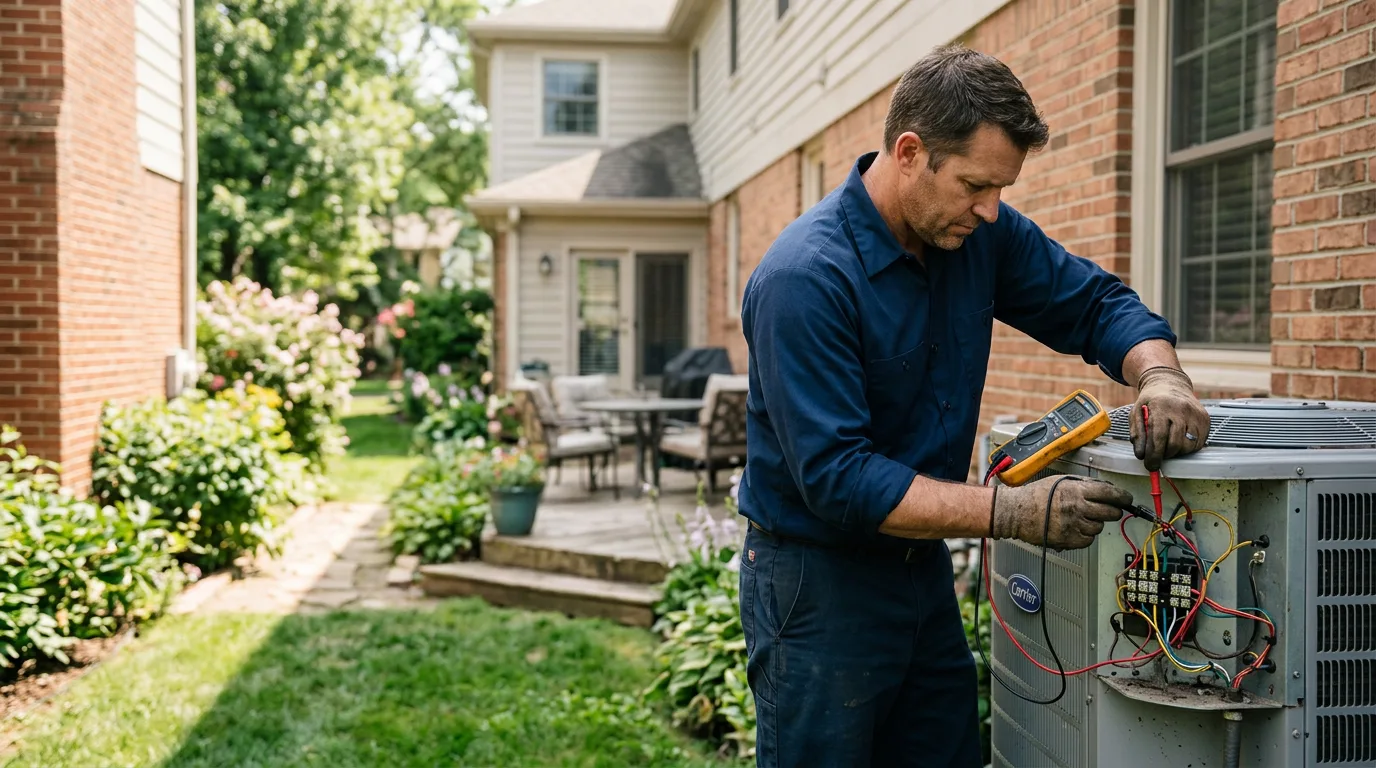 HVAC technician working near Washburn, MO